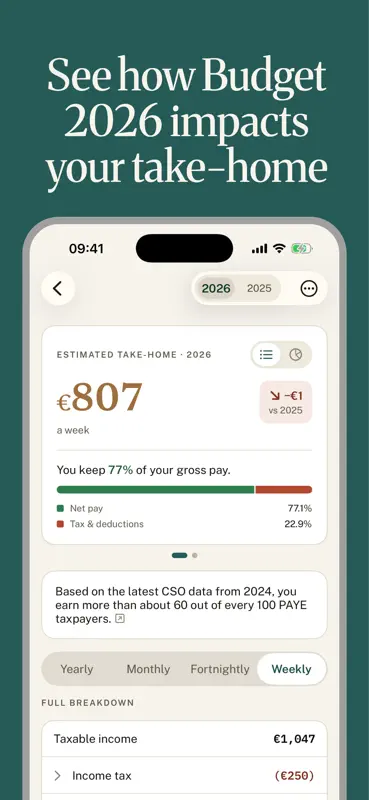Irish PAYE Tax Calculator screenshot 3 of 5
