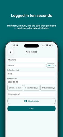 RefundHound: Refund Tracker Screenshot 2 of 6