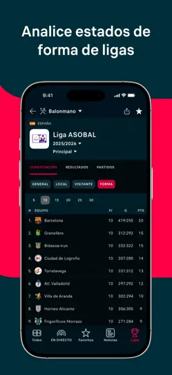Captura de pantalla de Flashscore: Resultados En Vivo en iPhone 6