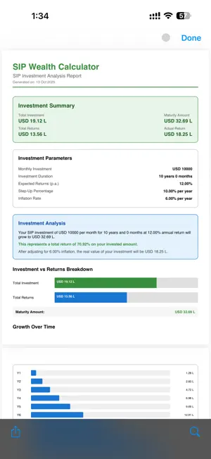 SIP Wealth Calculator screenshot 4