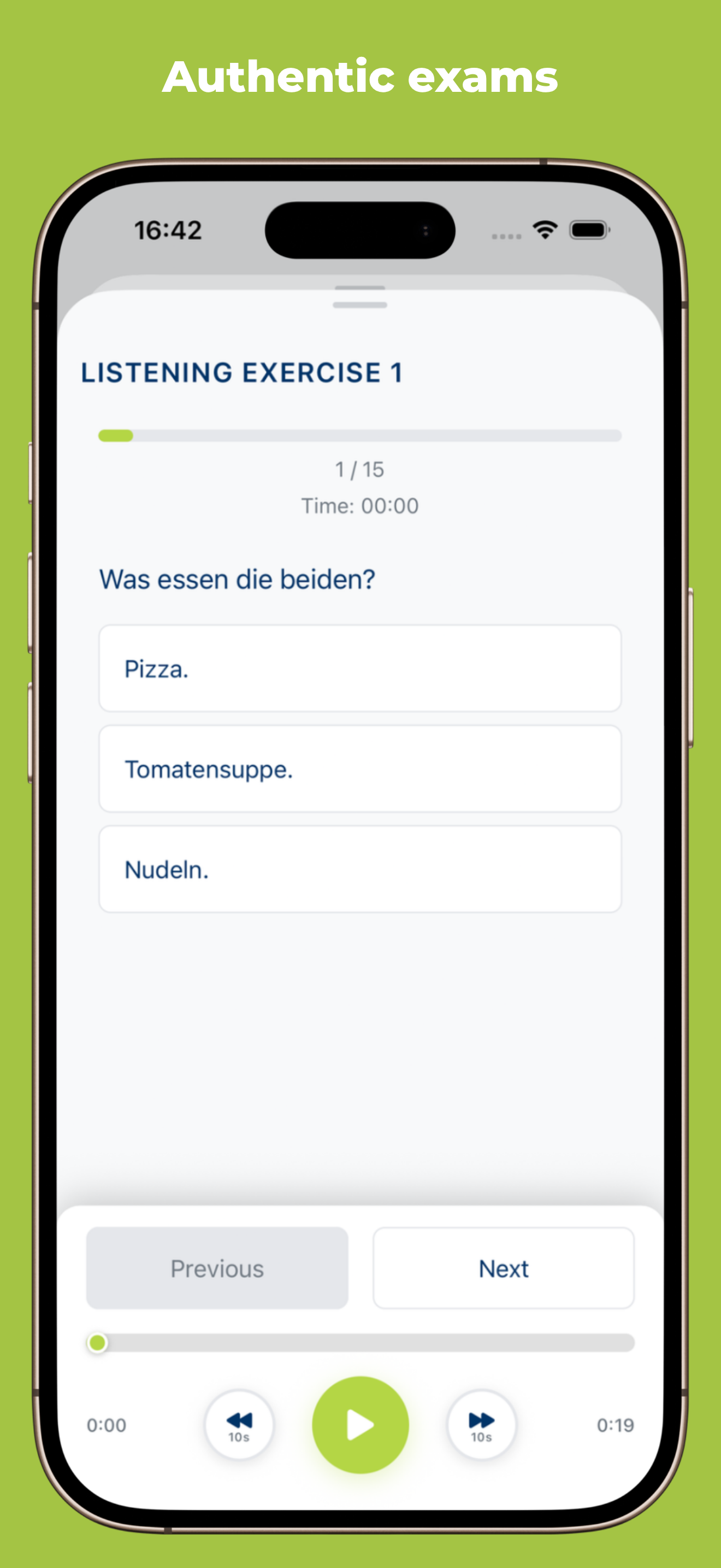 Goethe A1: German Exam Trainer screenshot 4