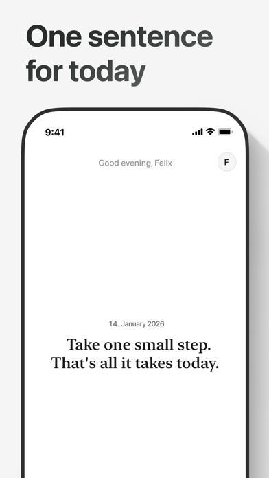 Still — Daily Sentence app screenshot
