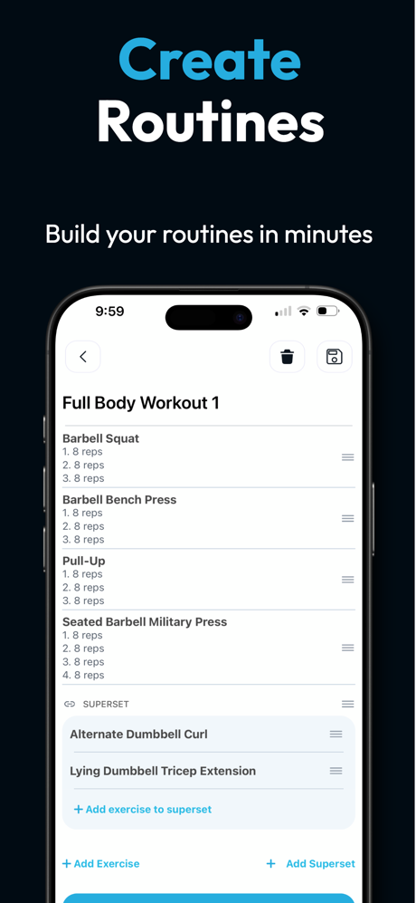 Fitlist Workout Log & Planner screenshot 5