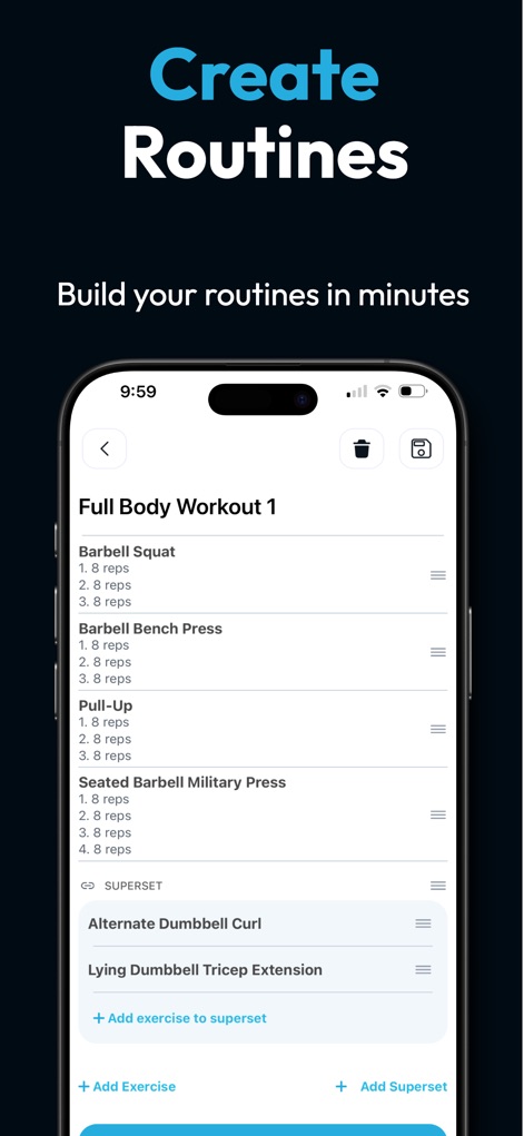 Fitlist Workout Log & Planner - Health & Fitness App | MWM