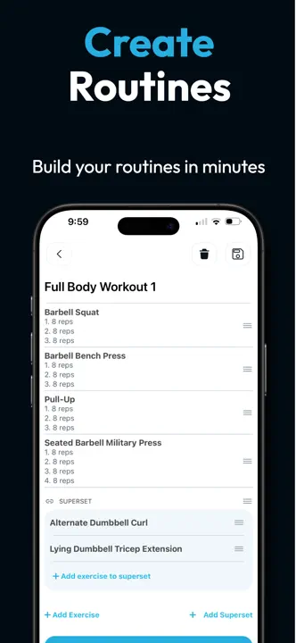 Fitlist Workout Log & Planner : capture d’écran 5 sur 8