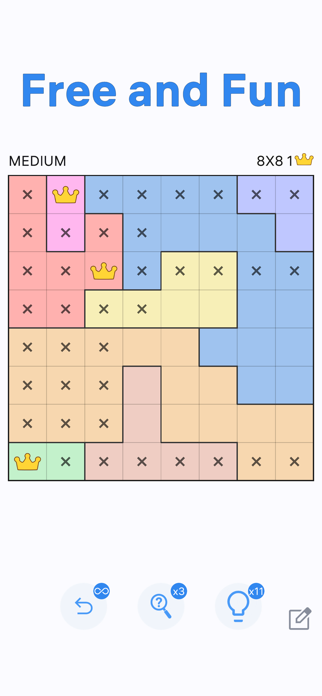 Queens! Logic Puzzles Screenshot 2 of 5