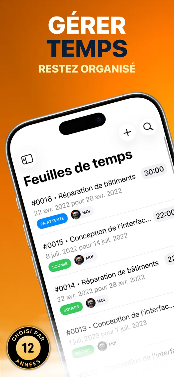 Screenshot #1 pour Centre Feuille de Temps
