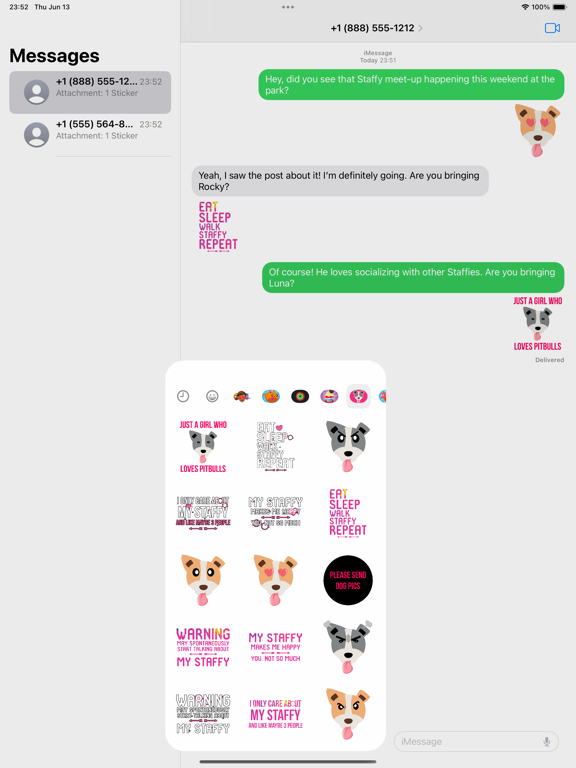 Screenshot #5 pour Staffy Terrier Dog Stickers
