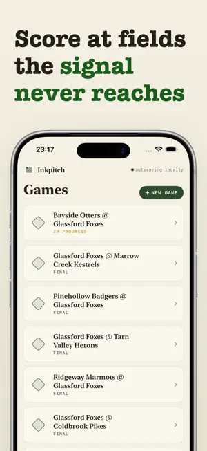 Inkpitch: Baseball Scorebook screenshot 3