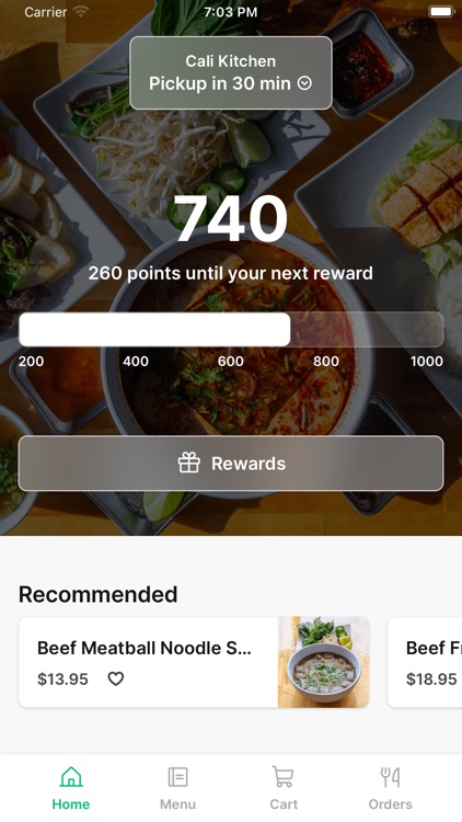 Cali Kitchen To Go App