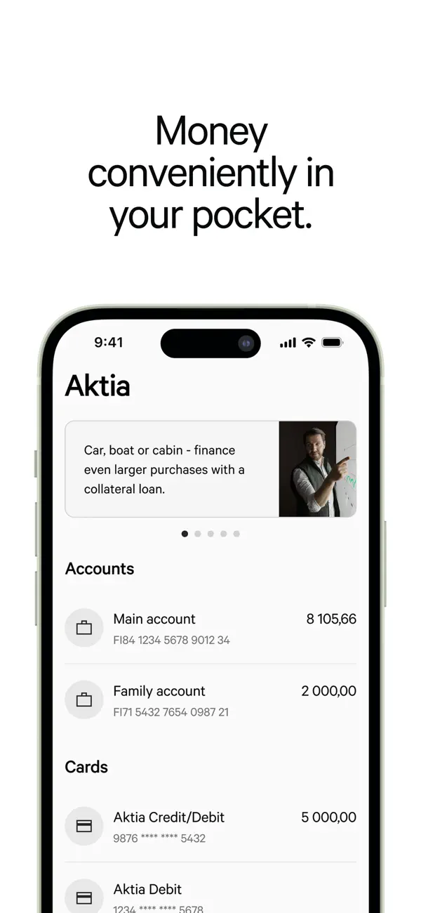 Screenshot #2 pour Aktia Mobile bank