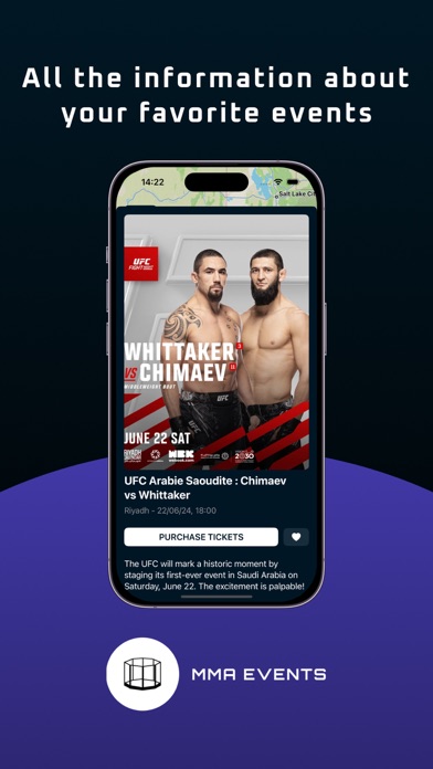 MMAEvents Screenshot