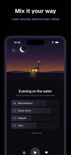 Screenshot von Faraway: Ambient Soundscapes auf dem iPhone 4