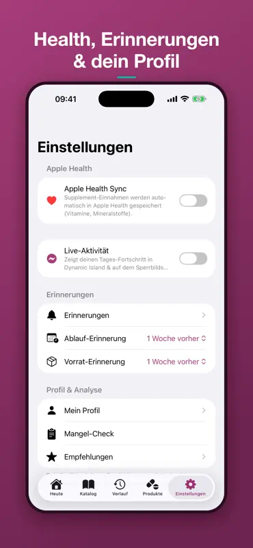 NutriSheet: Supplement Tracker screenshot 6 of 6