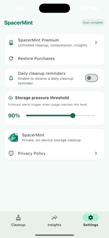 SpacerMint screenshot