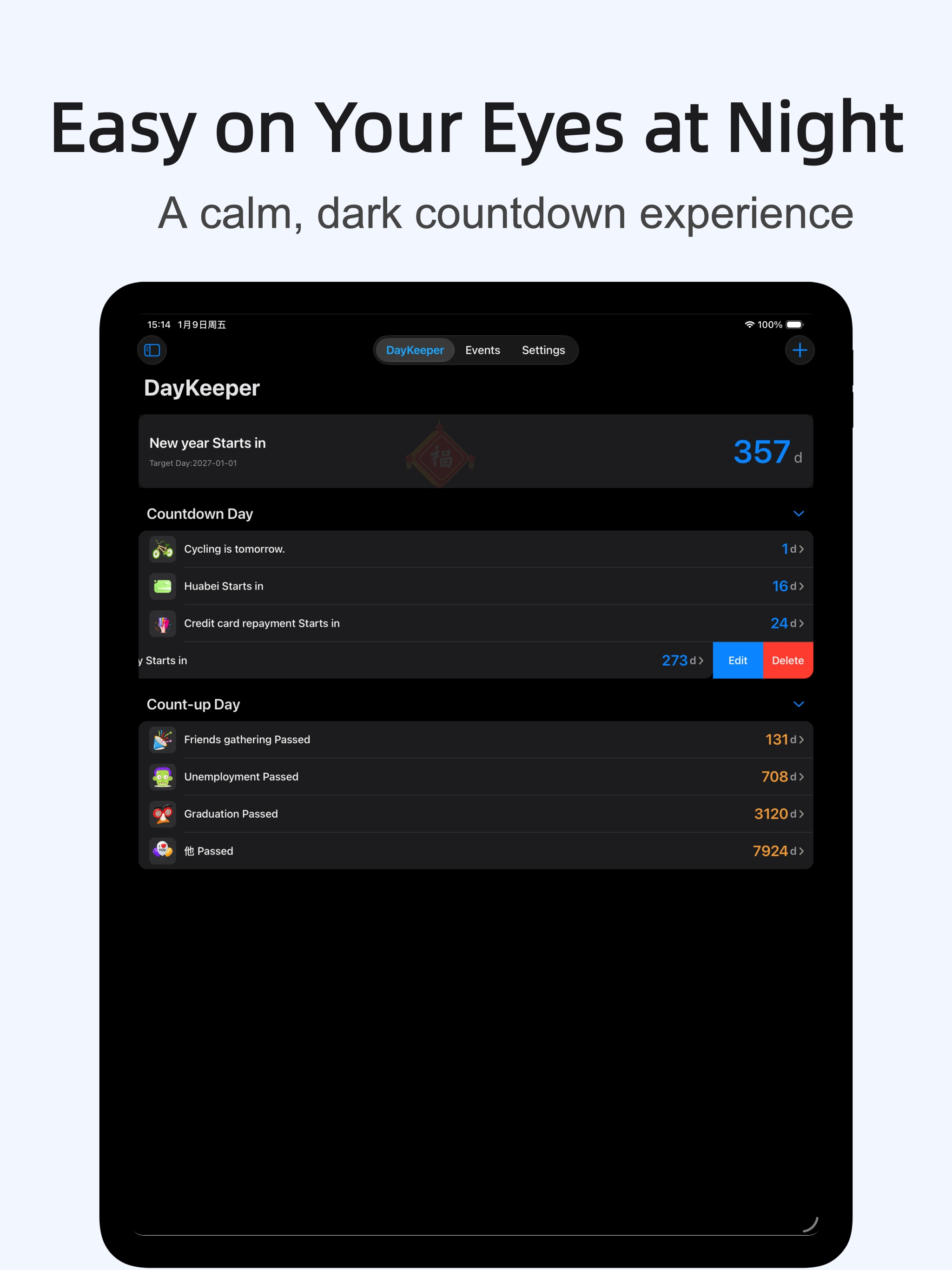 DayKeeper: Countdown Reminder