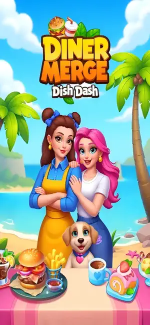 Diner Merge - Dish Dash screenshot 1