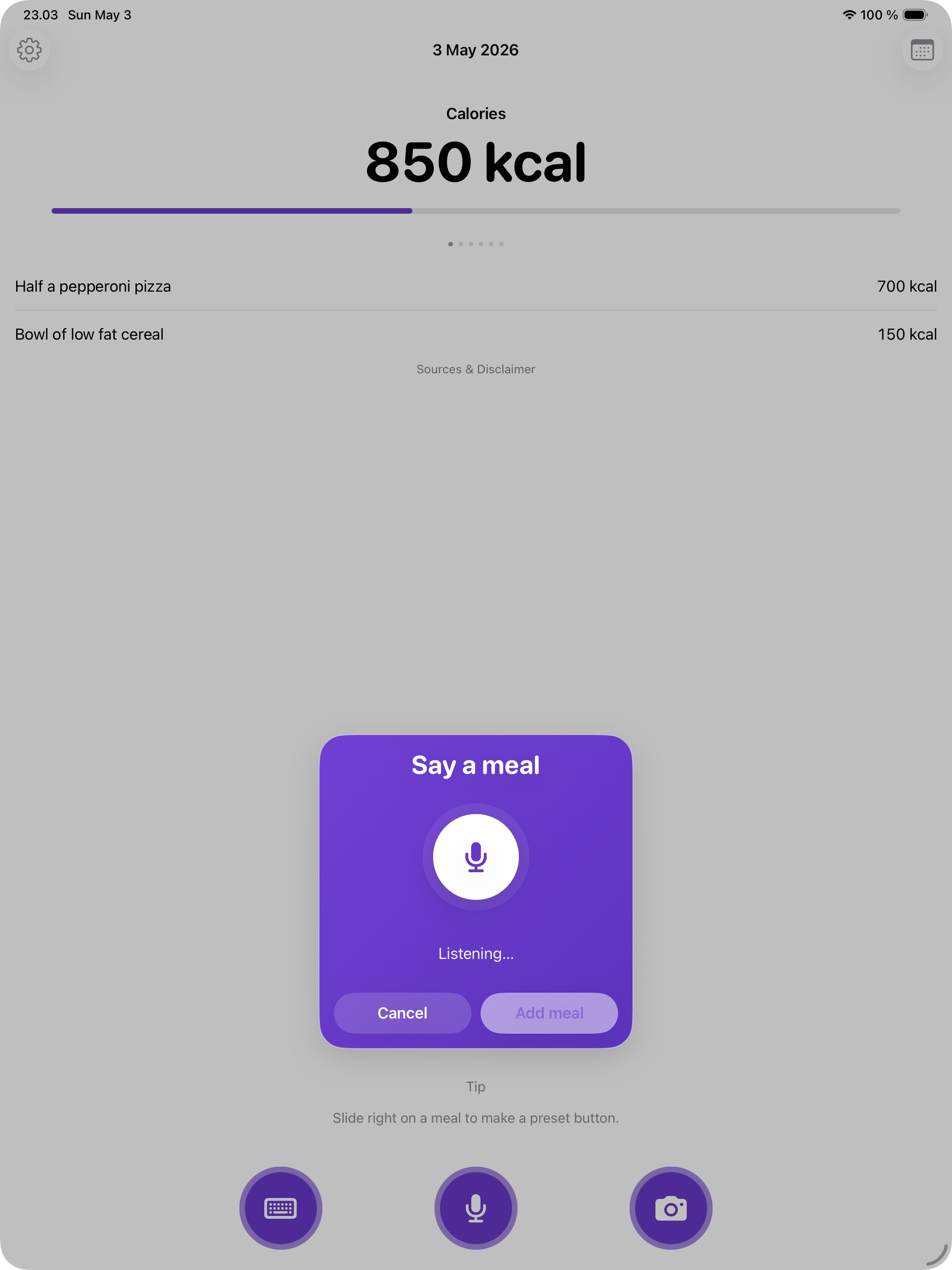 Calorie Tracker - CalSum