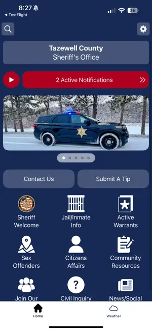 Tazewell County Sheriff IL screenshot 1