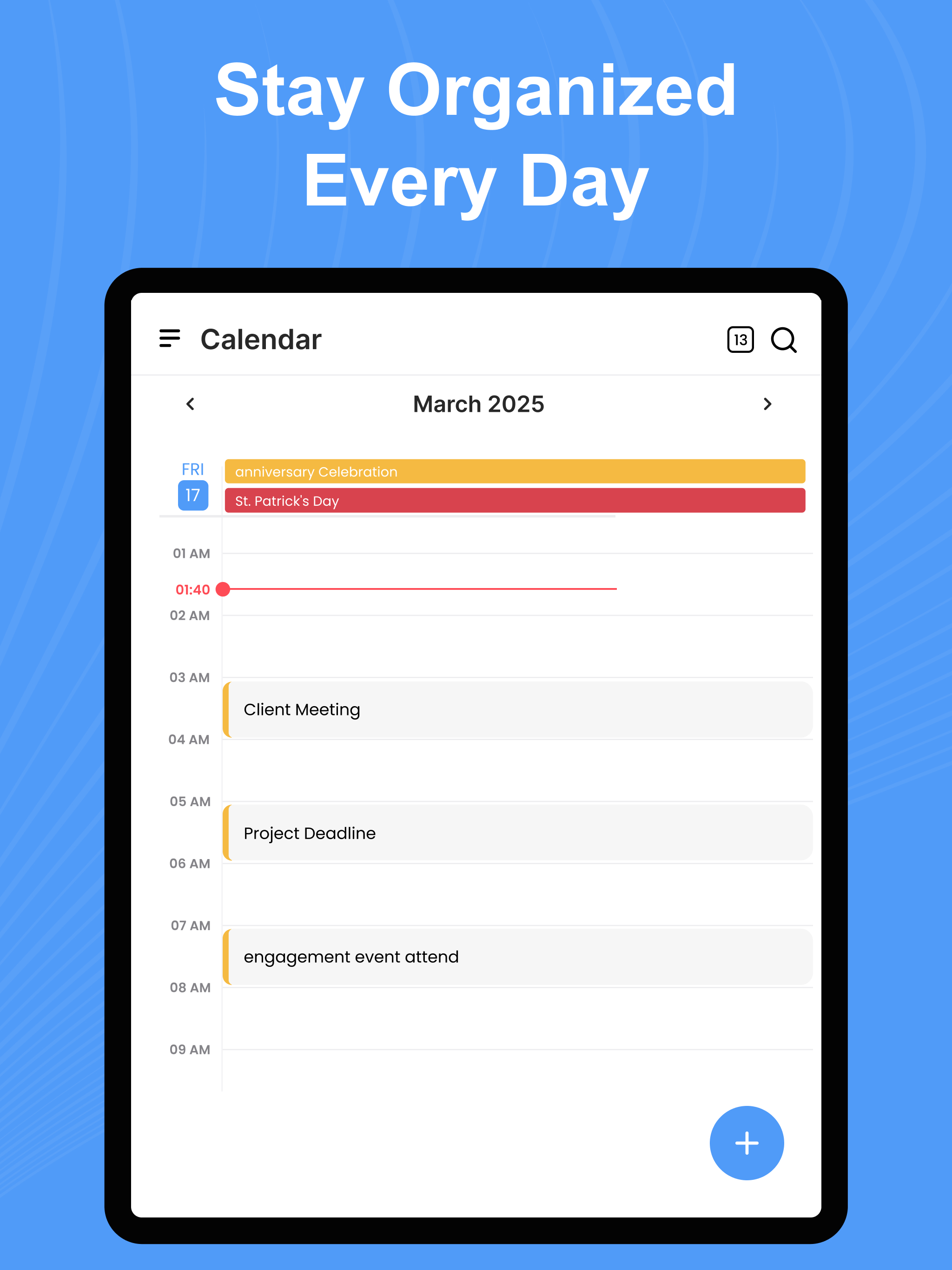 Week Calendar - Event Manager