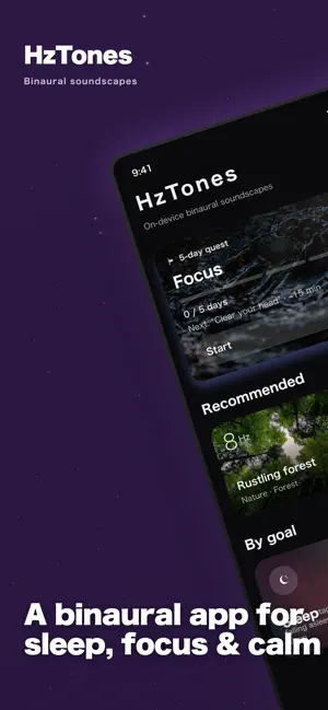 HzTones: Sleep Sounds & Focus screenshot 1