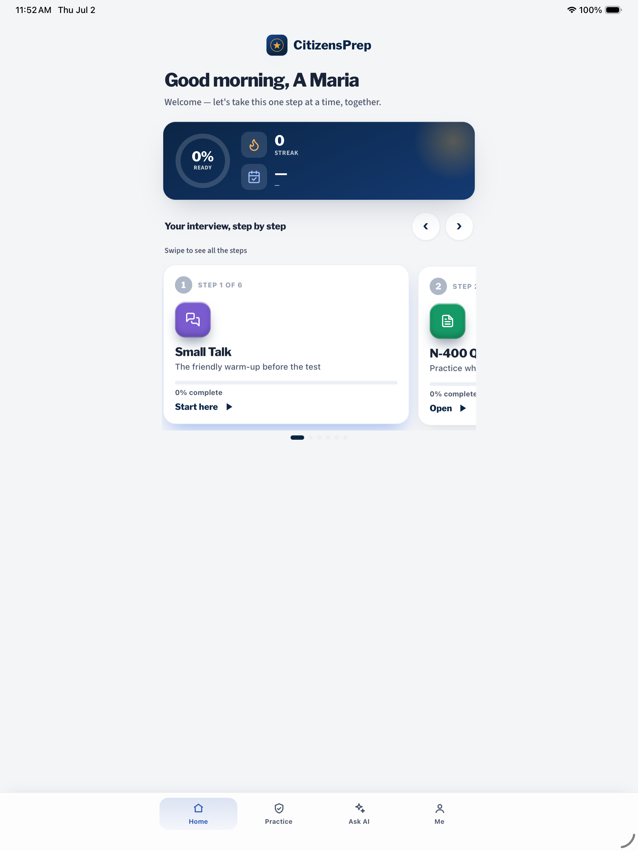 CitizensPrep: Citizenship Test screenshot 9