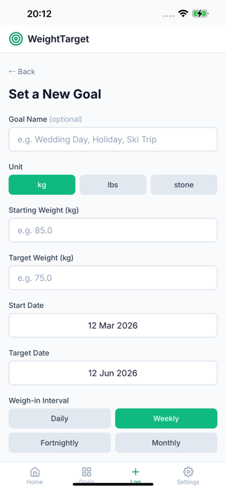 WeightTarget Screenshot 3 of 7