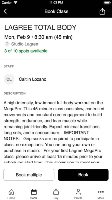 Studio Lagree CA screenshot