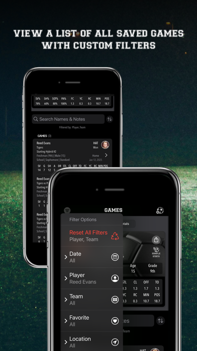 Soccer Simple Stats Tracker iPhone screenshot 7 - Sports app