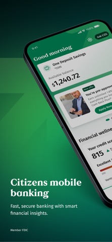 Citizens Bank Mobile Banking iPhone screenshot