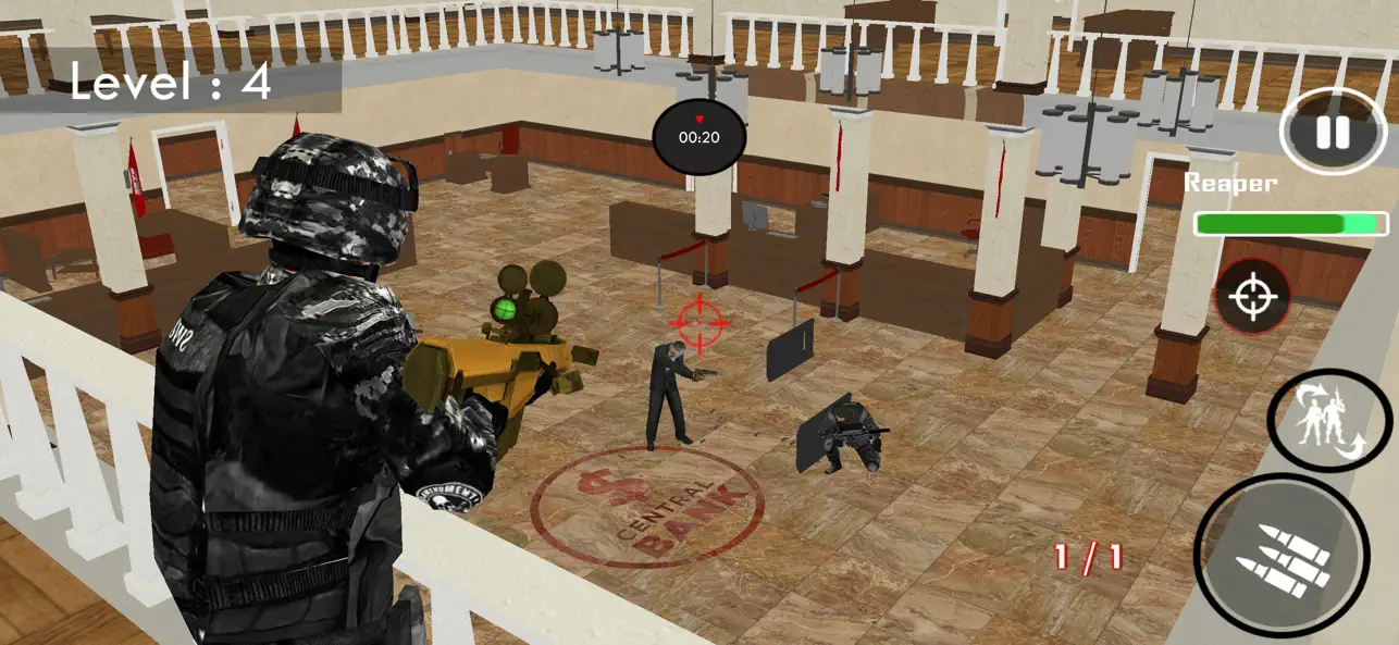 Screenshot #3 pour Bank Robbers Vs Police Battle