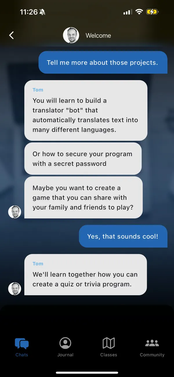 #4. Chat & Code Learn Programming (iOS) Ved: netzfrequenz software GmbH