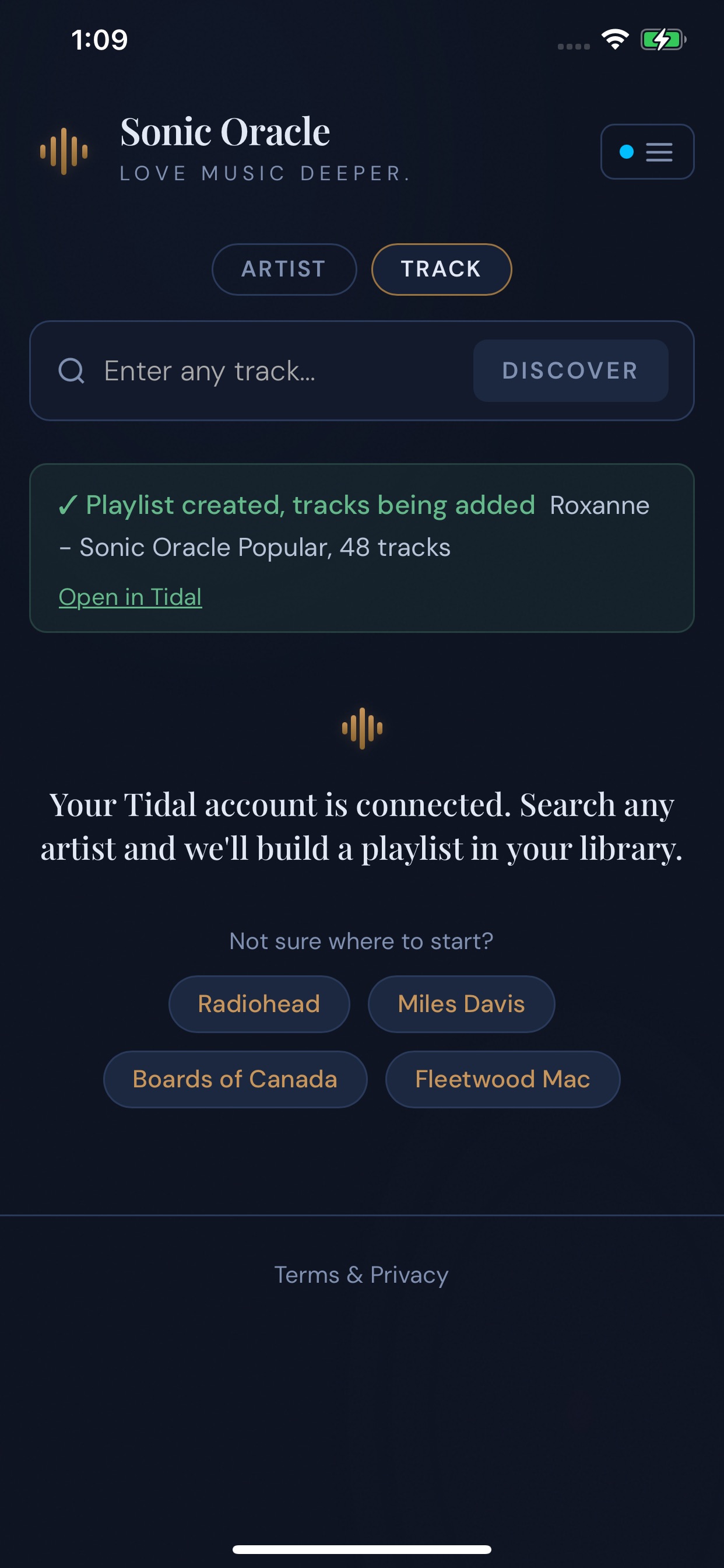 Screenshot 9 of Sonic Oracle: Music Discovery