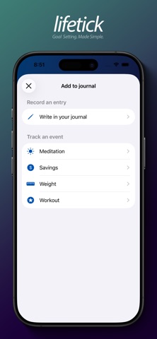 Lifetick - SMART Goal Setting Screenshot 4 of 5