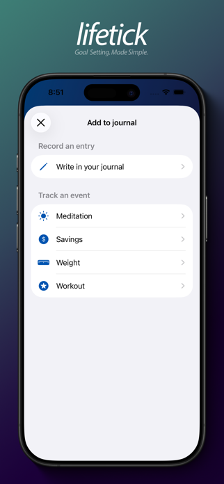 Lifetick - SMART Goal Setting Screenshot 4 of 5