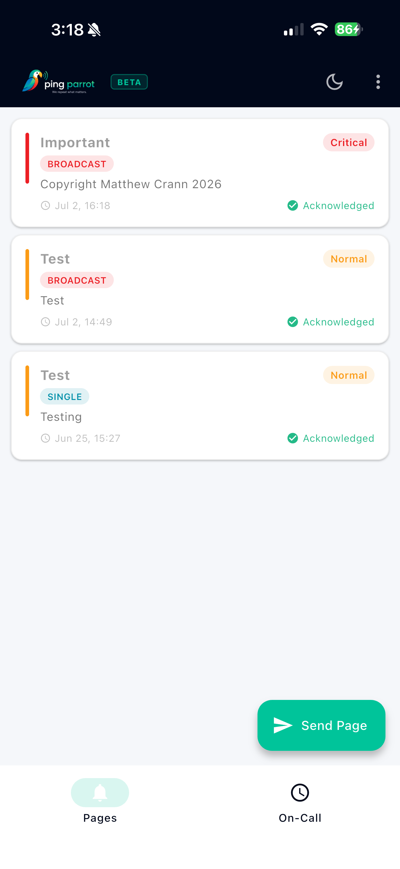 PingParrot screenshot 2