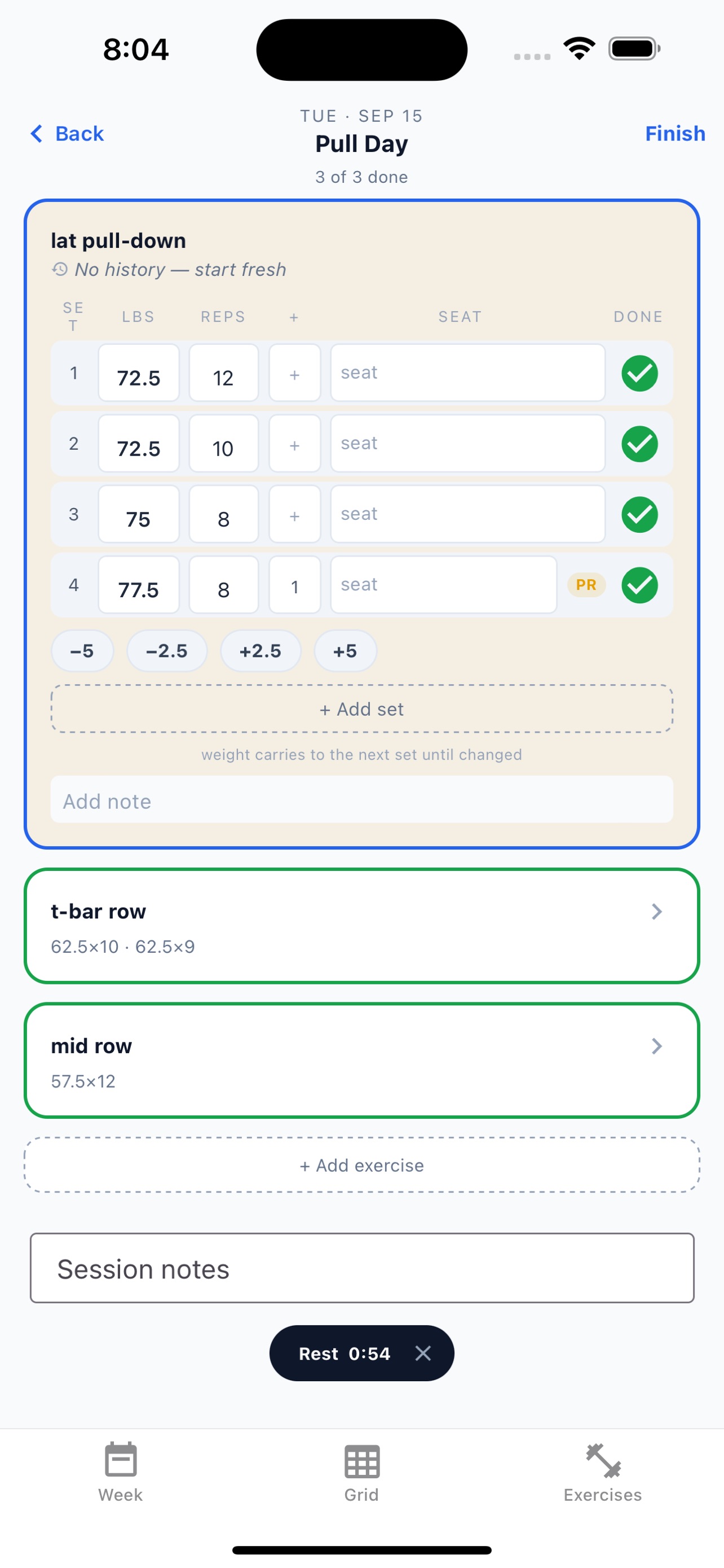 Screenshot 4 of GymBro: Lift & Log