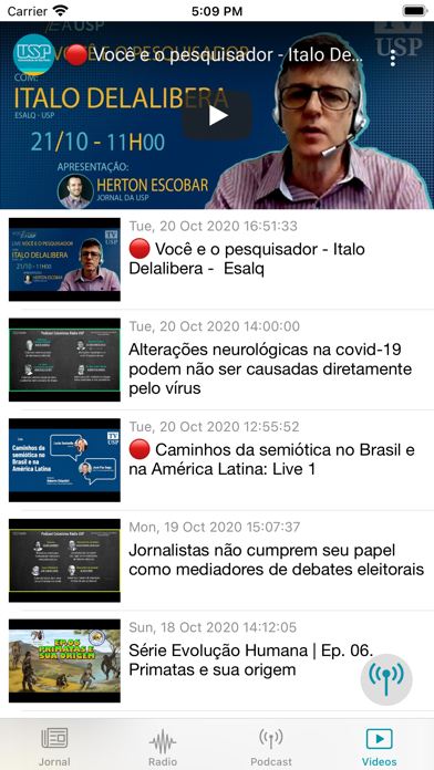 Jornal da USP Screenshot