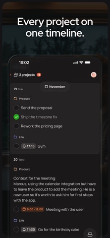 Paso: Timeline Planner screenshot