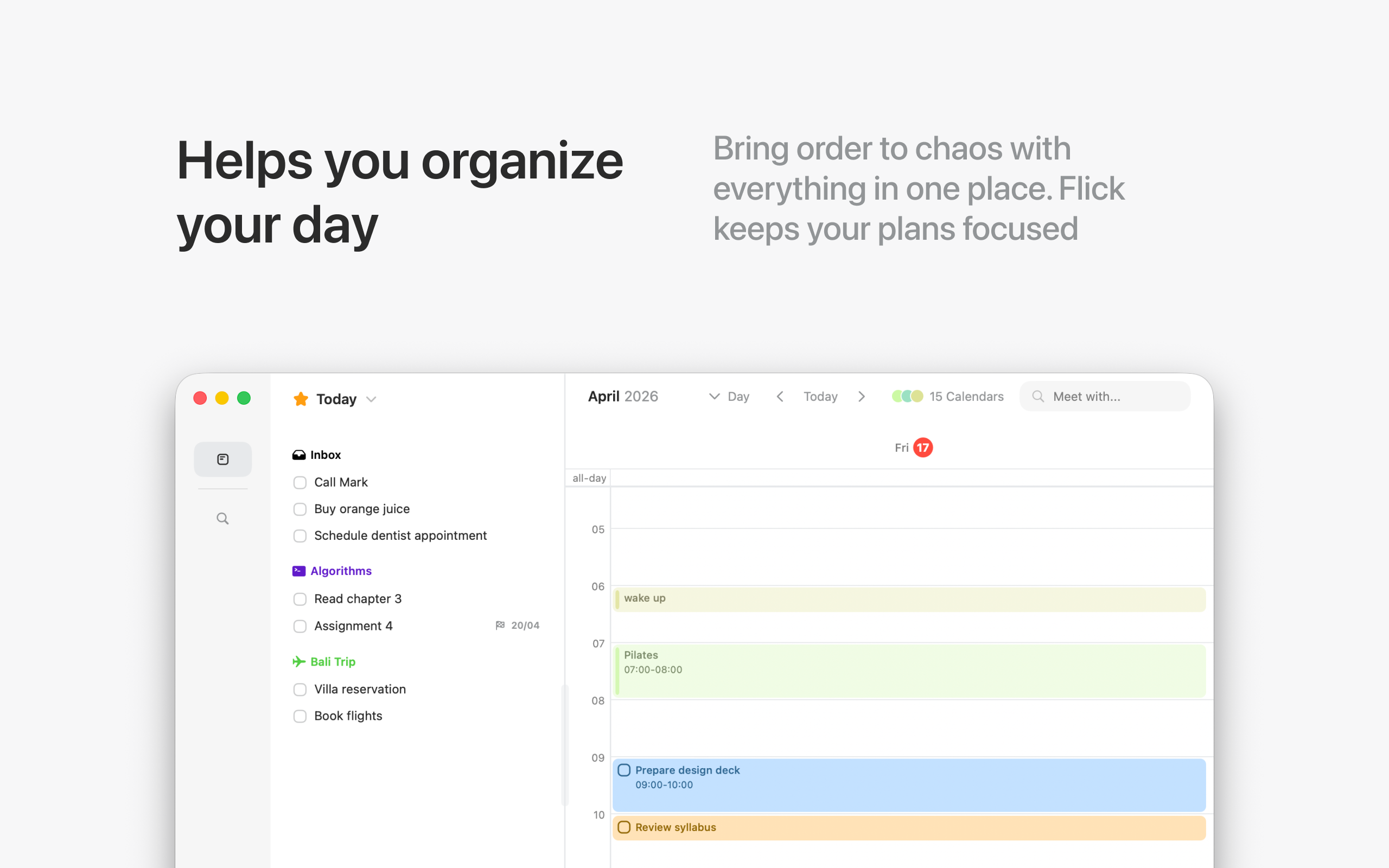 Flick Planner