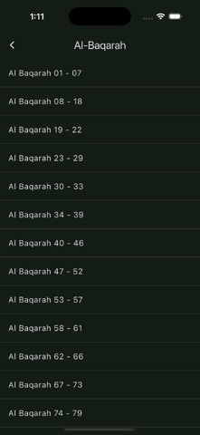 Tafsiirka Quraanka iPhone screenshot
