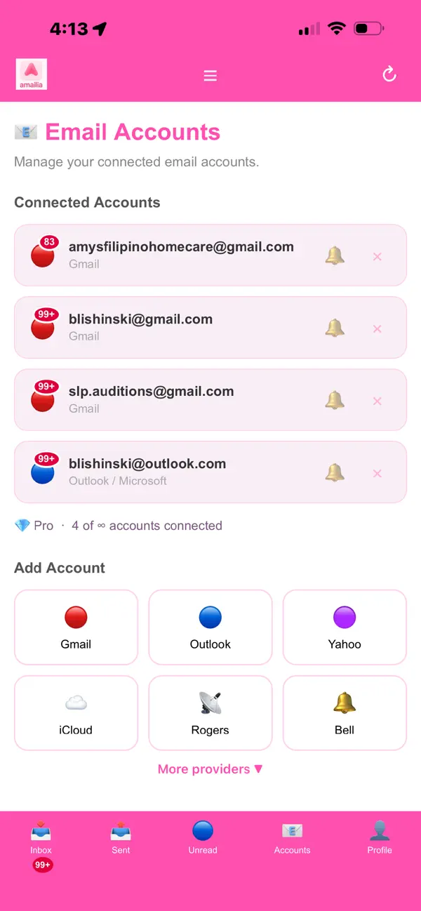 Screenshot #3 pour Amailia – Unified Email Inbox
