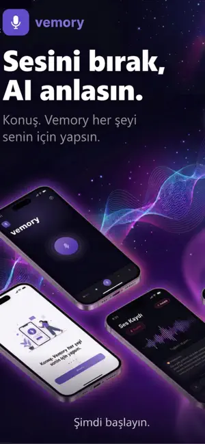 Vemory – Sesli Günlük AI screenshot 1