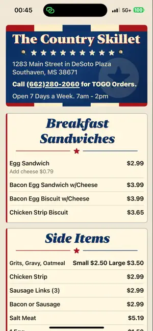 Country Skillet screenshot 1