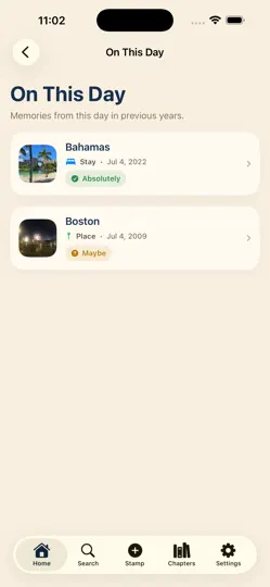 Captura de pantalla de Stamped: Would I Do This Again en iPhone 4