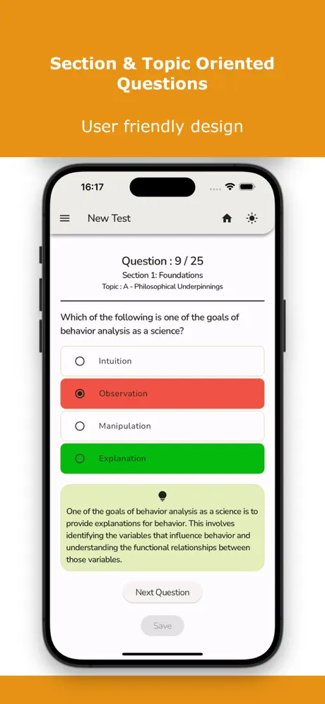 Asistant Behavior Analyst Test Screenshot 1