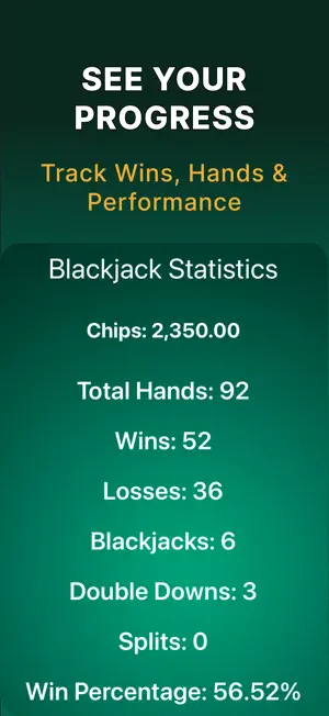 Blackjack Strategy + Trainer screenshot 4