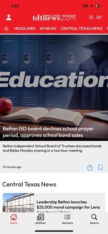 Temple Daily Telegram app screenshot 2