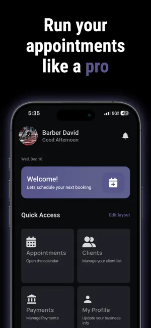TimeHaven – Barber Booking screenshot 1