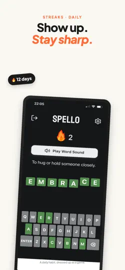 Captura de pantalla de Spell.o en iPhone 3